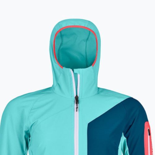 Women's softshell jacket ORTOVOX Berrino Hooded blue 6027700007
