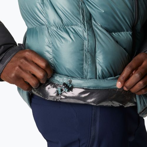 Columbia Pike Lake Hooded men's down jacket black-grey 1738032