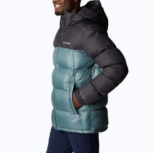 Columbia Pike Lake Hooded men's down jacket black-grey 1738032