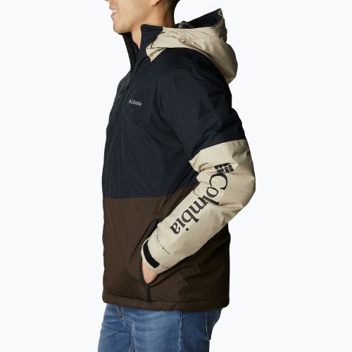 Columbia Point Park Insulated men's winter jacket brown and black 1956811