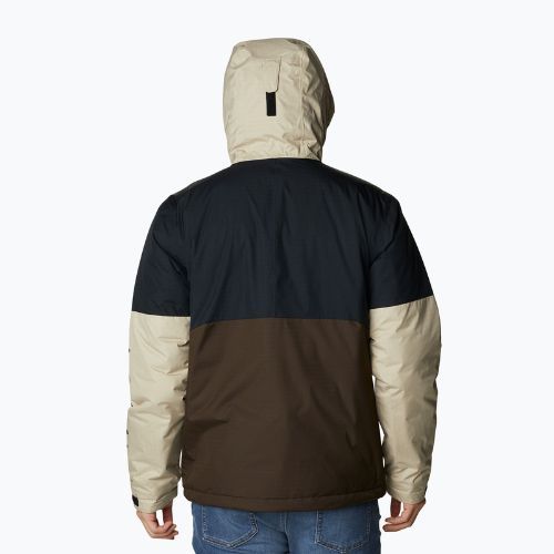 Columbia Point Park Insulated men's winter jacket brown and black 1956811