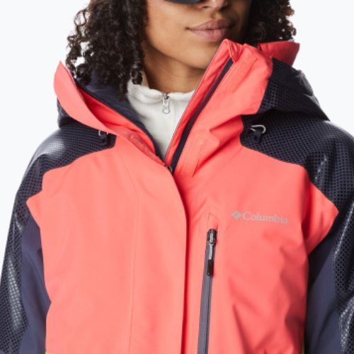 Columbia Snow Slab Blackdot women's ski jacket yellow-red 2007551