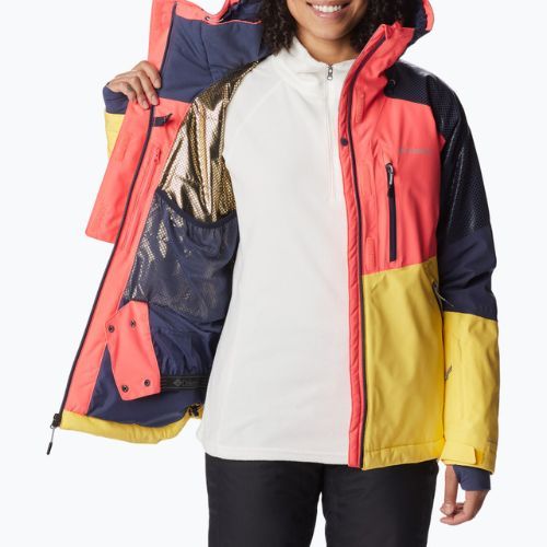 Columbia Snow Slab Blackdot women's ski jacket yellow-red 2007551