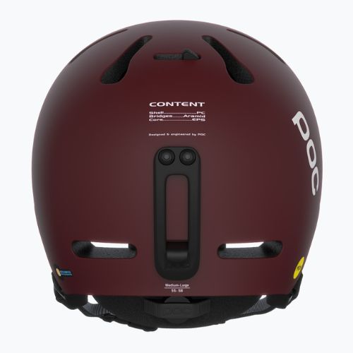 Ski helmet POC Fornix MIPS garnet red matt