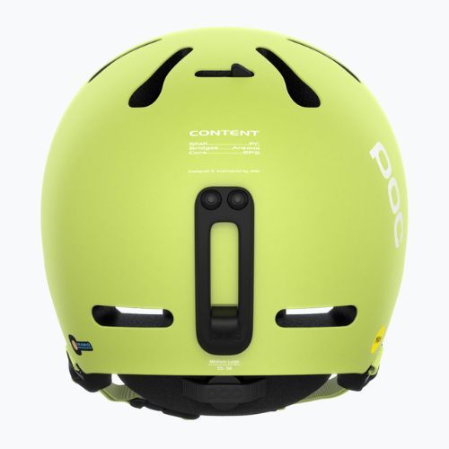 Ski helmet POC Fornix MIPS lemon calcite matt