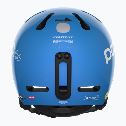 Children's ski helmets POC POCito Fornix MIPS fluorescent blue