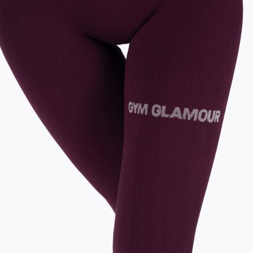 Women's training leggings GymGlamour Push Up Grape 314