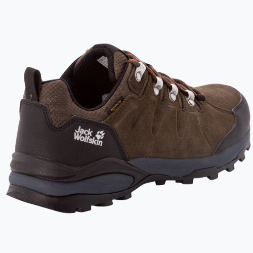 Jack Wolfskin men's Refugio Texapore Low trekking boots green/black 4049851