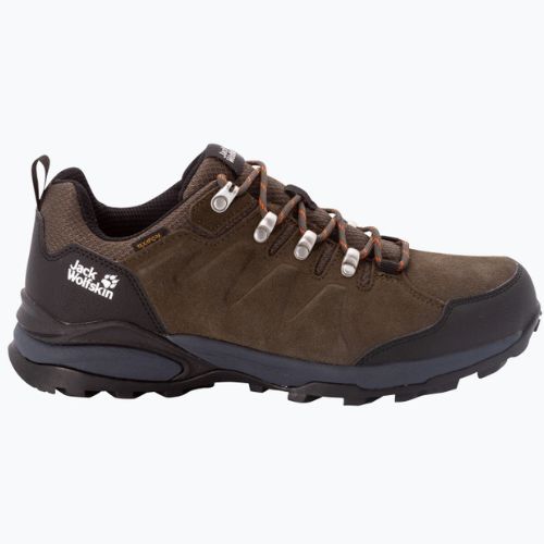 Jack Wolfskin men's Refugio Texapore Low trekking boots green/black 4049851