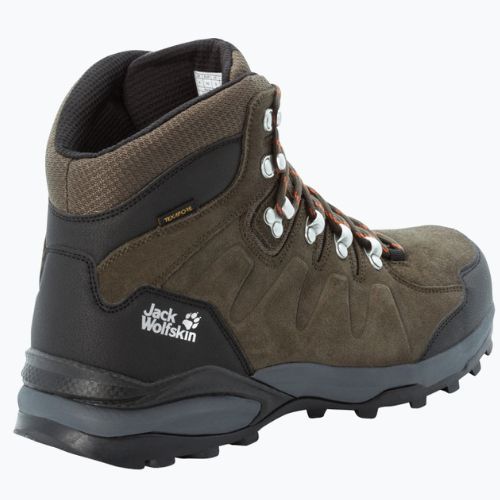 Jack Wolfskin men's Refugio Texapore Mid khaki/phantom trekking boots 4049841