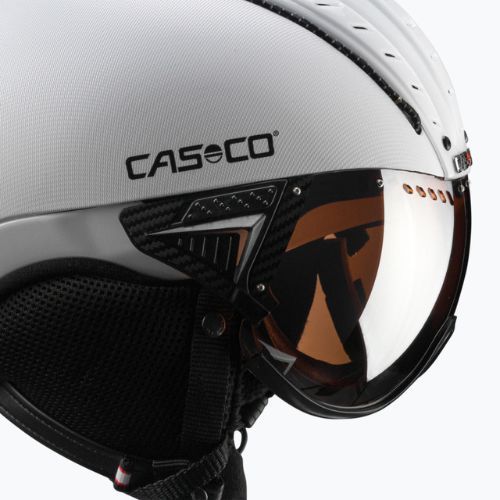 CASCO ski helmet SP-2 Carbonic Visor white 07.3737
