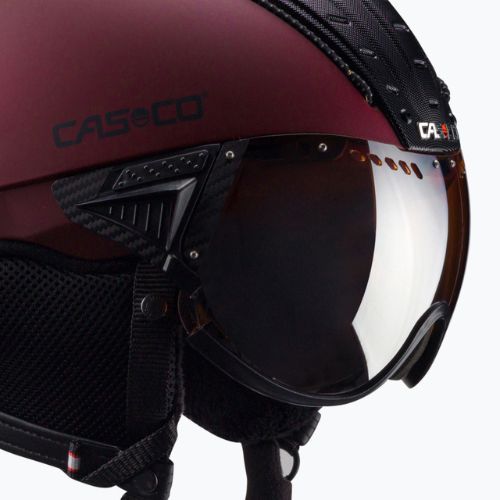 Ski helmet CASCO SP-2 Carbonic Visor red 07.3738