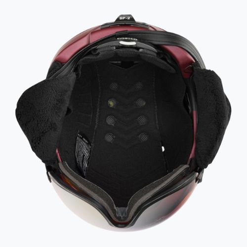 Ski helmet CASCO SP-2 Carbonic Visor red 07.3738