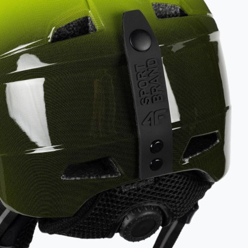 Children's ski helmet 4F green 4FJAW22AHELM016