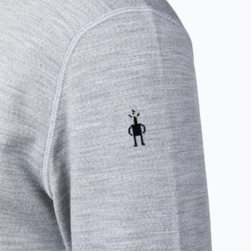 Men's thermal base layer sweatshirt Smartwool Merino 250 Baselayer Crew Boxed light gray heather