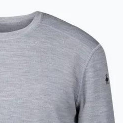 Men's thermal base layer sweatshirt Smartwool Merino 250 Baselayer Crew Boxed light gray heather
