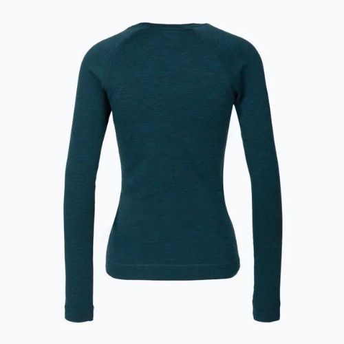 Women's thermal base layer sweatshirt Smartwool Merino 250 Baselayer Crew Boxed twilight blue heather