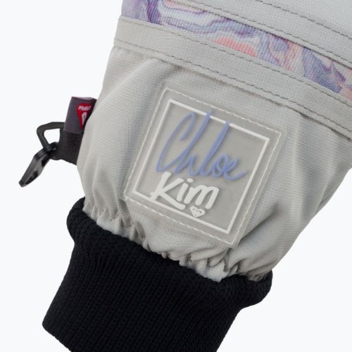 Women's snowboard gloves ROXY Chloe Kim 2021 gray violet marble