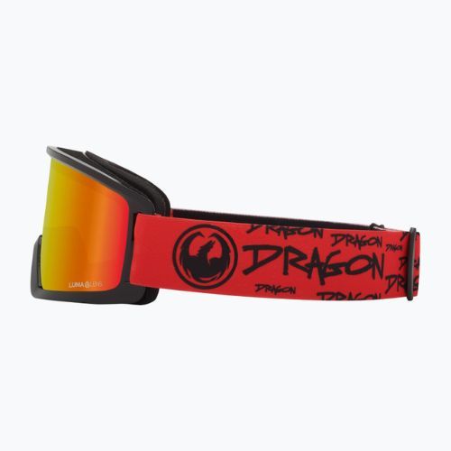DRAGON DX3 OTG tag/lumalens red ion ski goggles