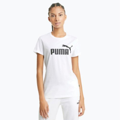 Women's training t-shirt PUMA ESS Logo Tee white 586774 02