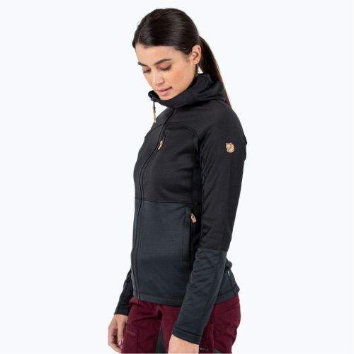 Fjällräven women's Abisko Trail Fleece sweatshirt black F89589