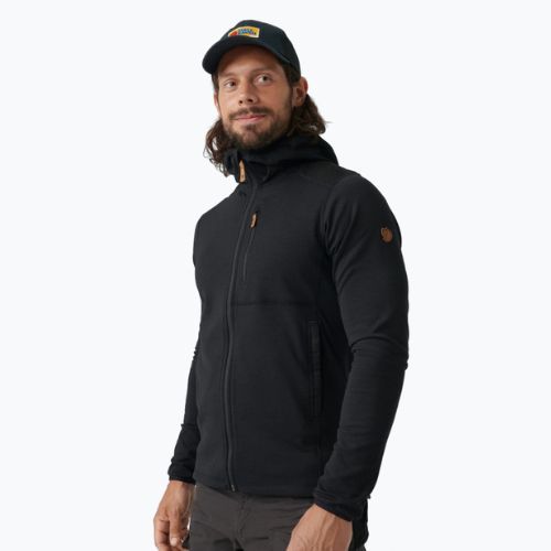 Men's trekking sweatshirt Fjällräven Keb Fleece Hoodie black F81878