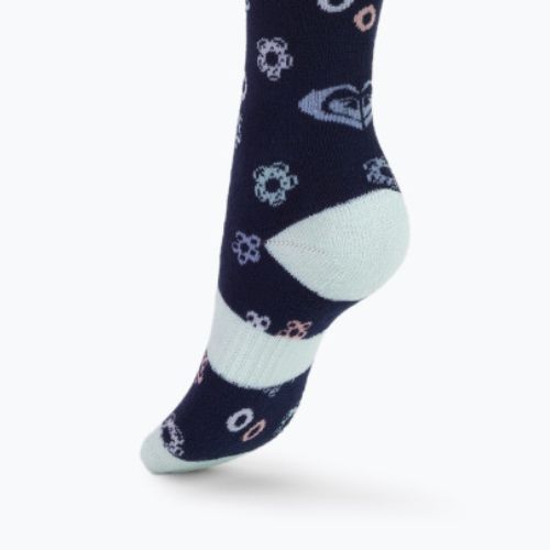 Children's snowboard socks ROXY Frosty 2021 medieval blue neo logo
