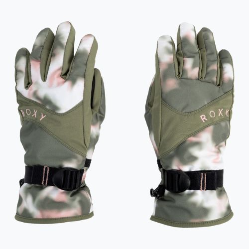 Women's snowboard gloves ROXY Jetty 2021 deep lichen green nimal