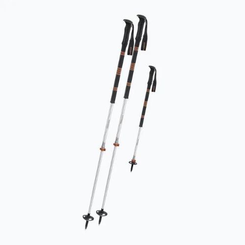 Komperdell Contour Titanal II Foam ski poles black-orange 1882305-10