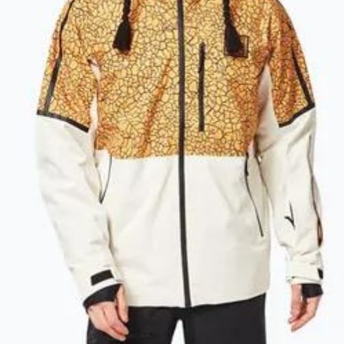 Oakley TC Gunn 2.0 RC Shell men's snowboard jacket white and yellow FOA403429