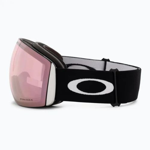Oakley Flight Deck matte black/prizm snow hi pink iridium ski goggles OO7050-34