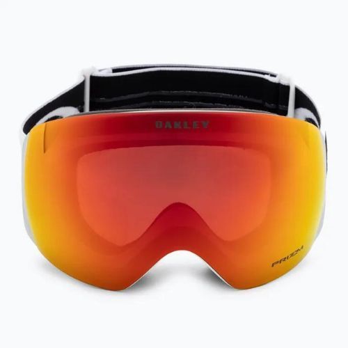 Oakley Flight Deck matte white/prizm snow torch iridium ski goggles OO7050-35
