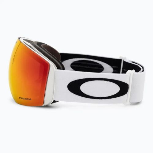 Oakley Flight Deck matte white/prizm snow torch iridium ski goggles OO7050-35