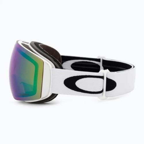 Oakley Flight Deck matte white/prizm snow jade iridium ski goggles OO7064-23