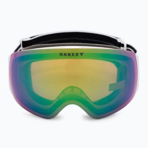 Oakley Flight Deck matte white/prizm snow jade iridium ski goggles OO7064-23