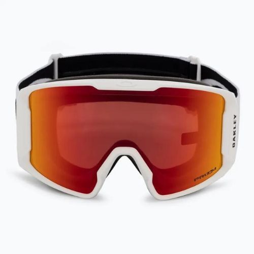 Oakley Line Miner matte white/prizm snow torch iridium ski goggles OO7070-13