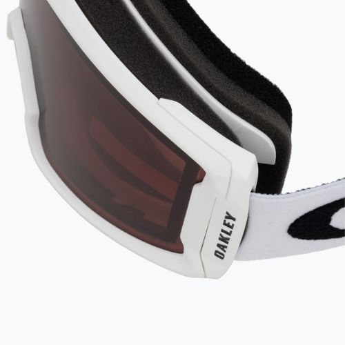 Oakley Line Miner matte white/prizm garnet ski goggles OO7093-65