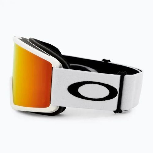 Oakley Target Line matte white/fire iridium ski goggles OO7120-07