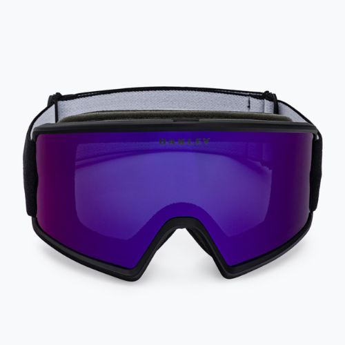 Oakley Target Line matte black/violet iridium ski goggles OO7120-14