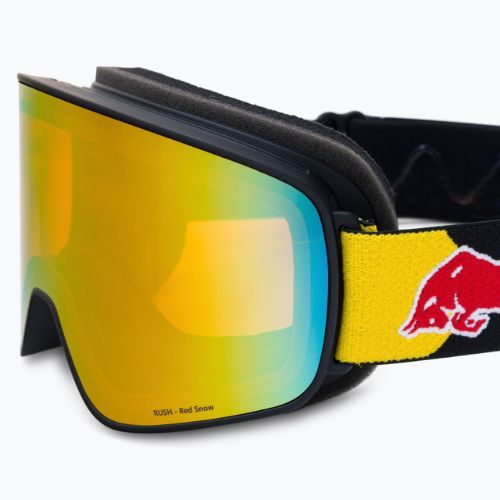 Red Bull SPECT Rush matt black/black/orange red mirror/red snow 013 ski goggles