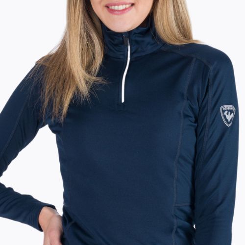 Ladies' thermal sweatshirt Rossignol Classique 1/2 Zip navy