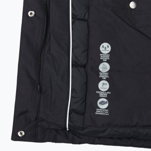 Women's CMP Parka Zip Hood rain jacket black 32K3206F
