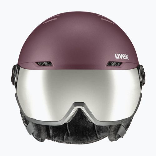 Ski helmet UVEX Wanted Visor purple 56/6/262/7005