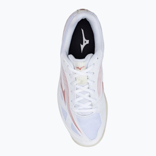 Women's volleyball shoes Mizuno Cyclone Speed 3 white/pink V1GC2180K36_36.0/3.5