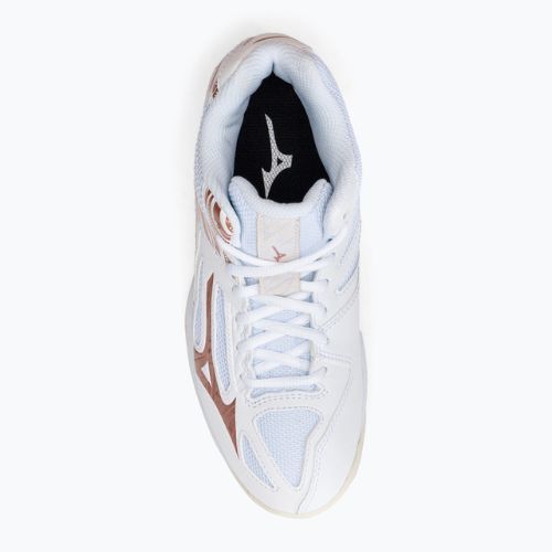 Women's volleyball shoes Mizuno Thunder Blade 3 Mid white V1GC217536