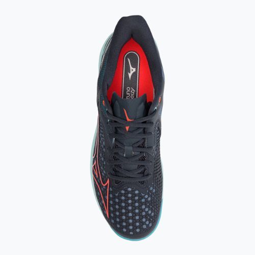 Men's tennis shoes Mizuno Wave Exceed Tour 5 CC collegiate blue/soleil/tanager turquoise