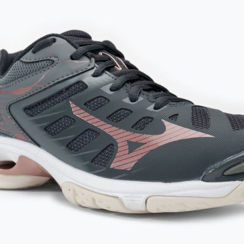 Women's volleyball shoes Mizuno Wave Voltage Ebony/Rose/Quiet Shade V1GC216035