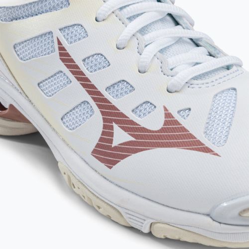 Women's volleyball shoes Mizuno Wave Voltage Mid white V1GC216536
