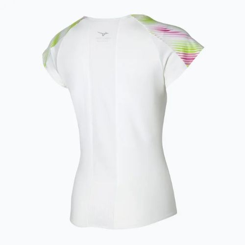 Women's running shirt Mizuno Printed Tee white 62GAA20198