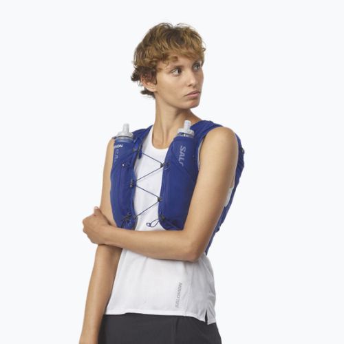 Salomon ADV Skin 12 litre running backpack navy blue LC2011200